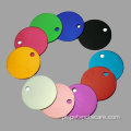 Moda Solid Color Round Nome de Pet Id Tag